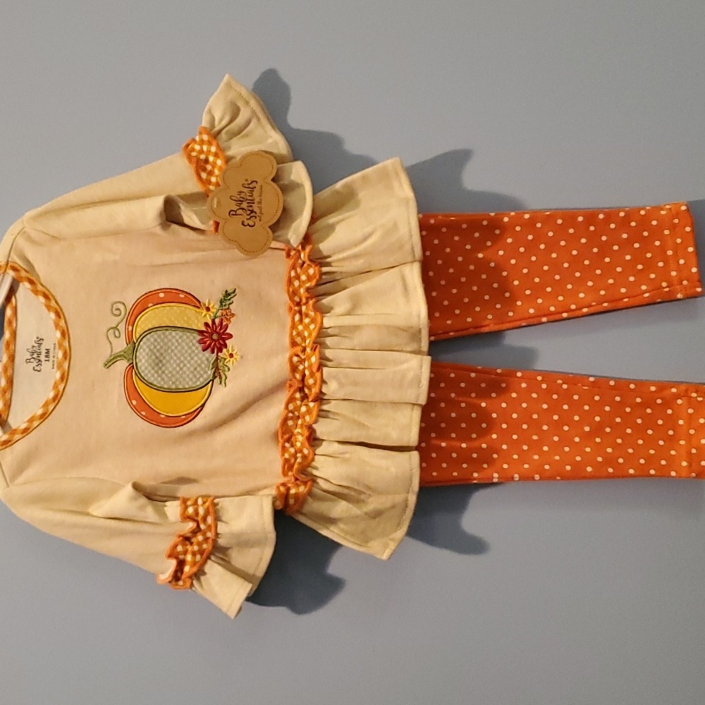 Baby Essentials Pumpkin 2 Pc Set - 18M